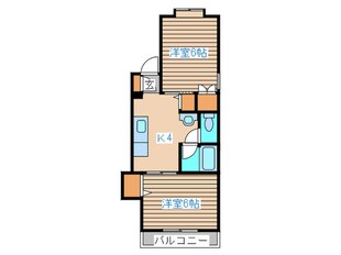 ブラヴ－ル南仙台１の物件間取画像